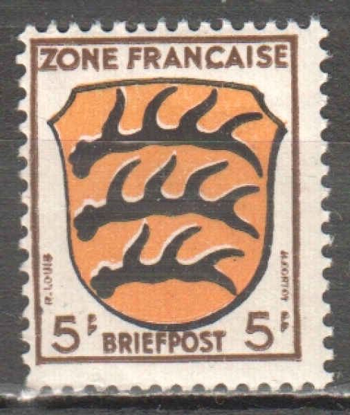 Alliierte Besetzung (Französische Zone) 0003 ** - 1945